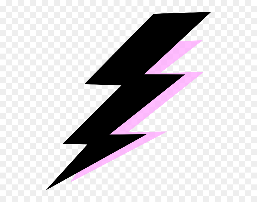 Blue And Yellow Lightning Bolt, HD Png Download - thunder png