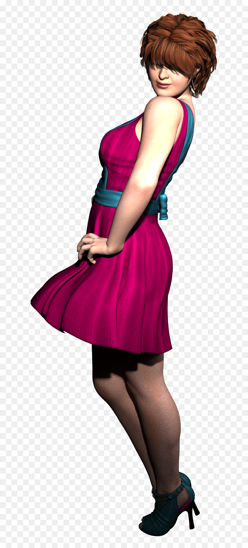 Lady In A Dress Png, Transparent Png - fashion png