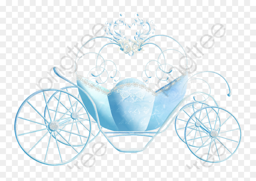 Cinderella Carriage Blue, HD Png Download - cinderella png