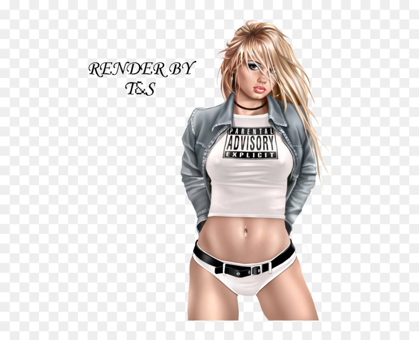 Parental Advisory Explicit Girl, HD Png Download - sexy girl png