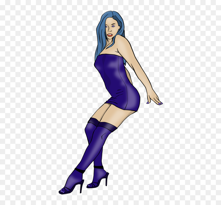 Pin Up Girl Stripper, HD Png Download - sexy girl png