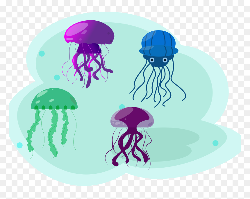Illustration, HD Png Download - jellyfish png