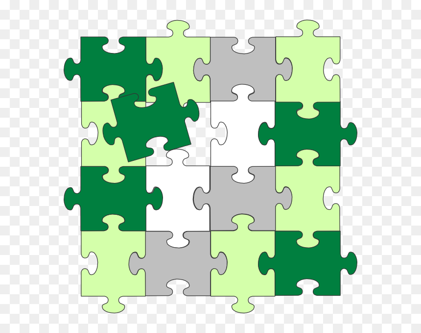 Green Jigsaw Puzzle, HD Png Download - puzzle png
