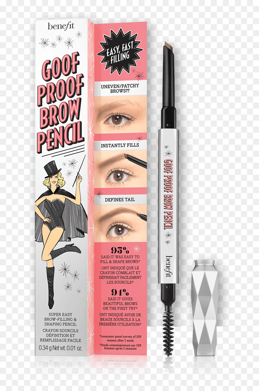 Benefit Goof Proof Pencil, HD Png Download - eyebrows png
