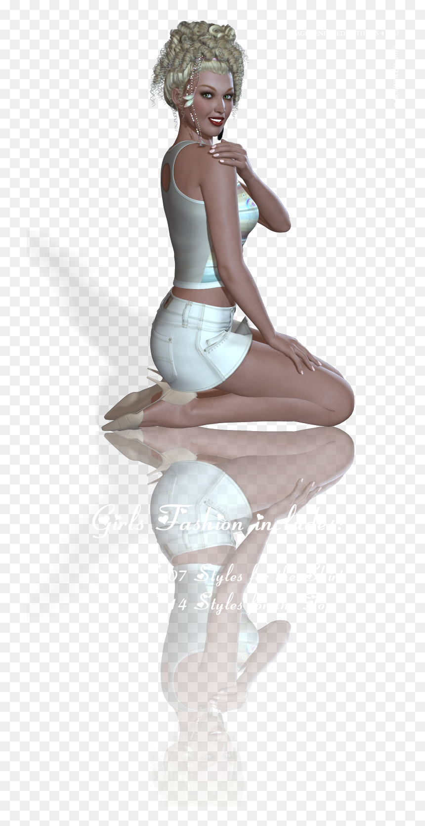 3d Hot Girls Png, Transparent Png - hot girl png