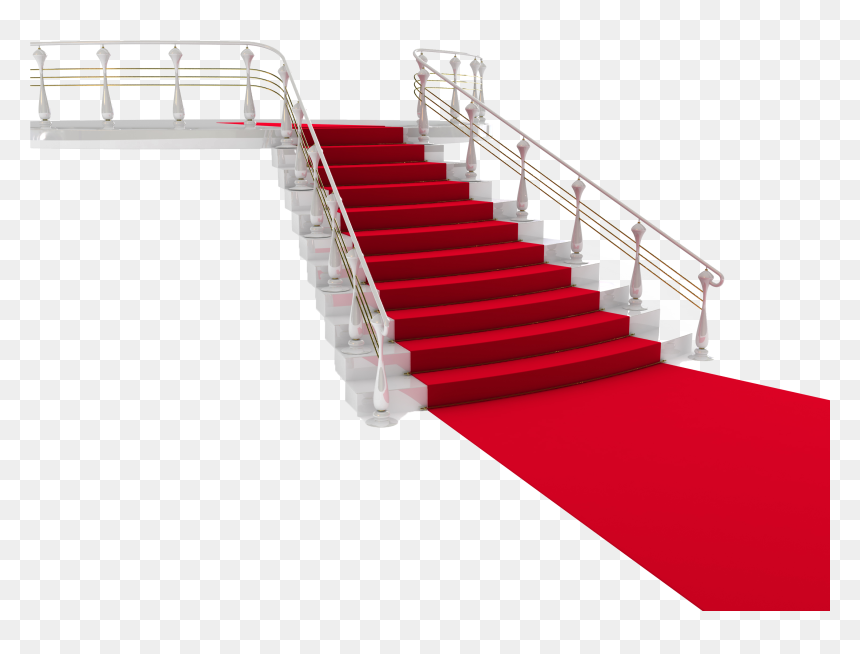 Red Carpet, HD Png Download - stairs png