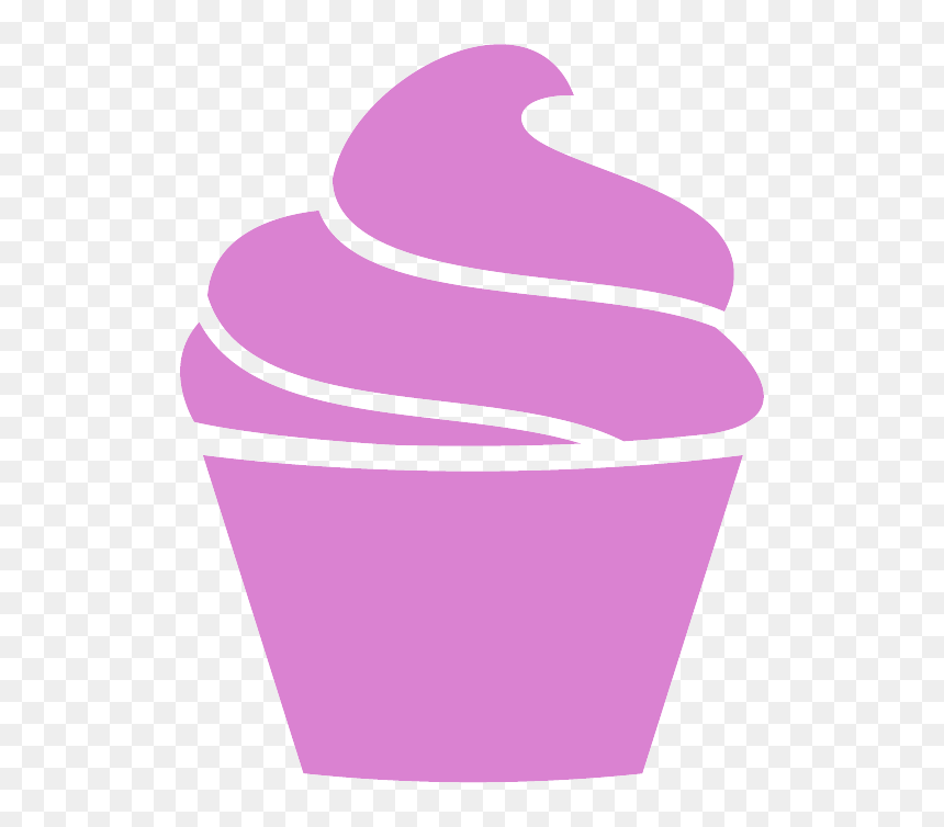 Jpg Black And White Desserts Clipart Purple - Transparent Background Cupcake Logos, HD Png Download - black and white cupcake png