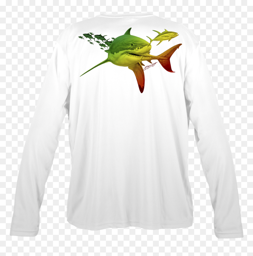 Long-sleeved T-shirt, HD Png Download - great white png
