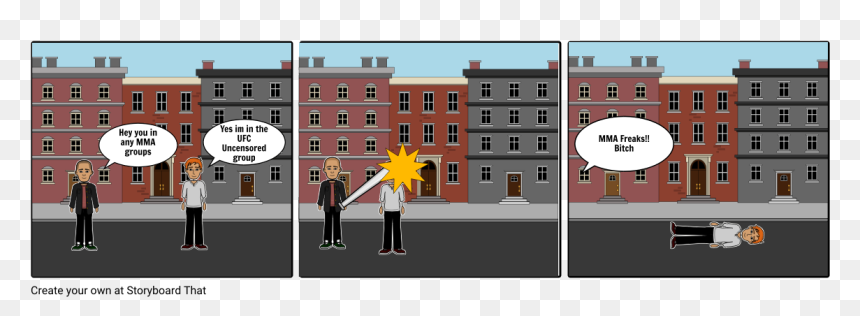 Credit Report Comic Strip, HD Png Download - mma png