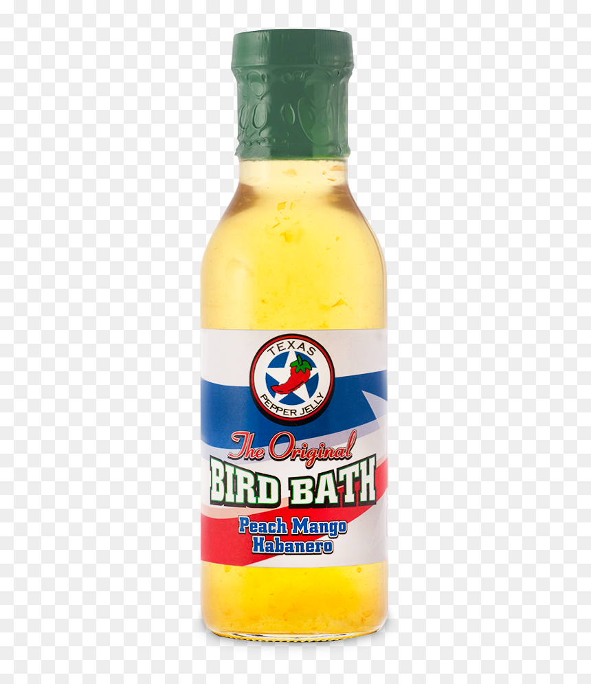 Texas Pepper Jelly Peach Mango Habanero Bird Bath - Glass Bottle, HD Png Download - bird bath png