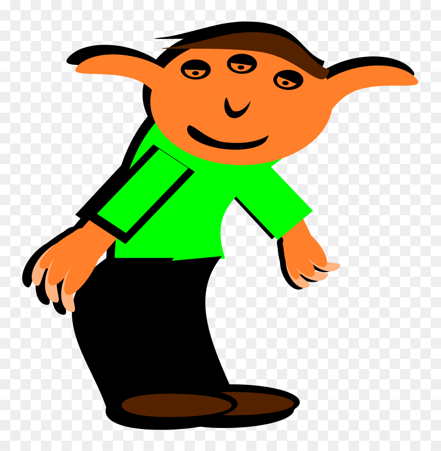 Human Behavior,plant,artwork - Cartoon Elf, HD Png Download - santa elf png