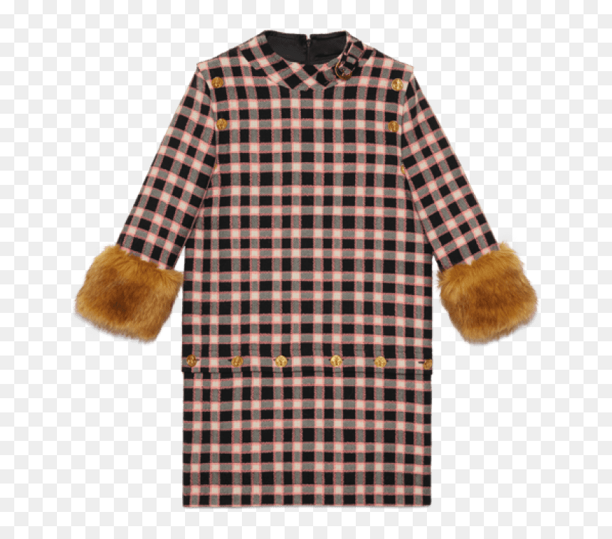 Gucci Dress - Gucci Tweed Dress With Detachable Elements, HD Png Download - gucci hat png