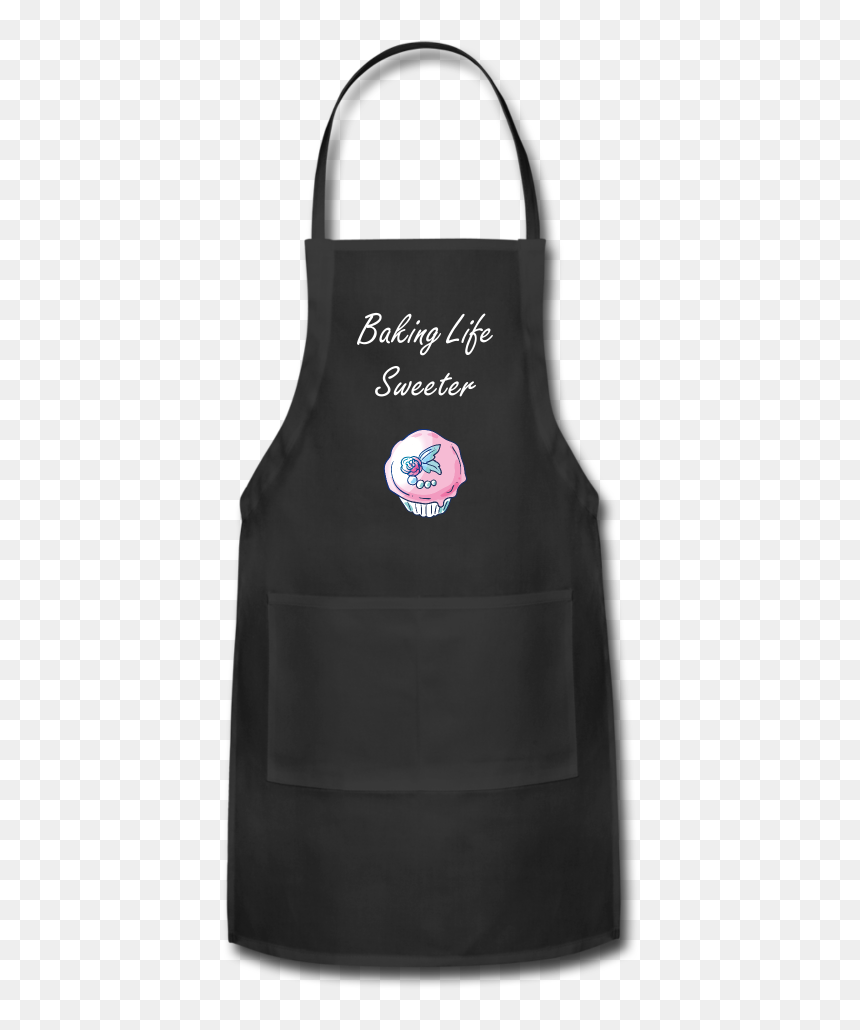 Apron, HD Png Download - black and white cupcake png