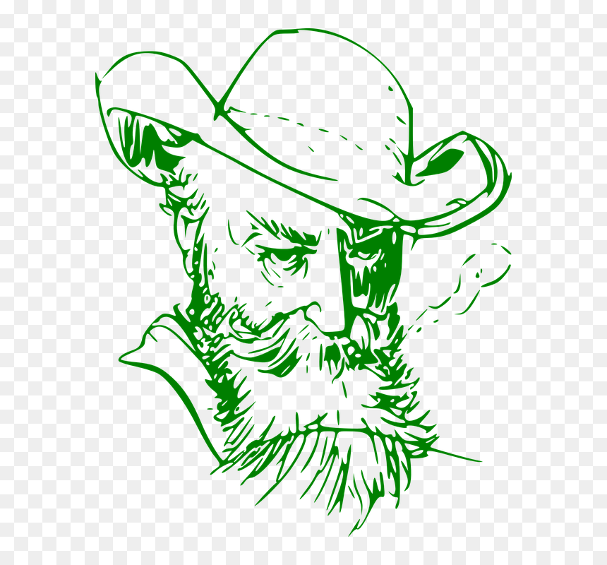 Man With Beard And Hat Png - Rip Van Winkle Sketch, Transparent Png - gucci hat png