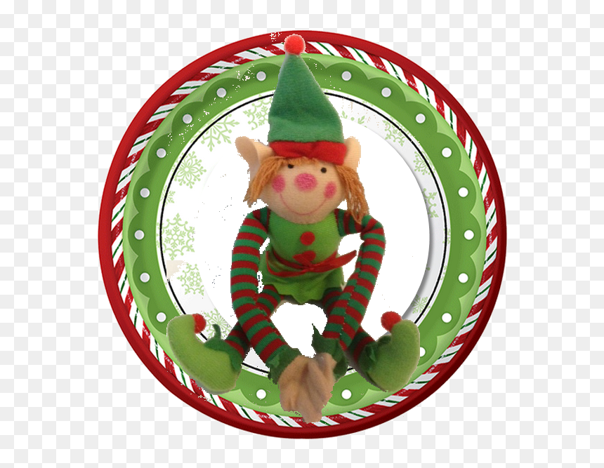 Christmas Dinnerware Clipart, HD Png Download - santa elf png