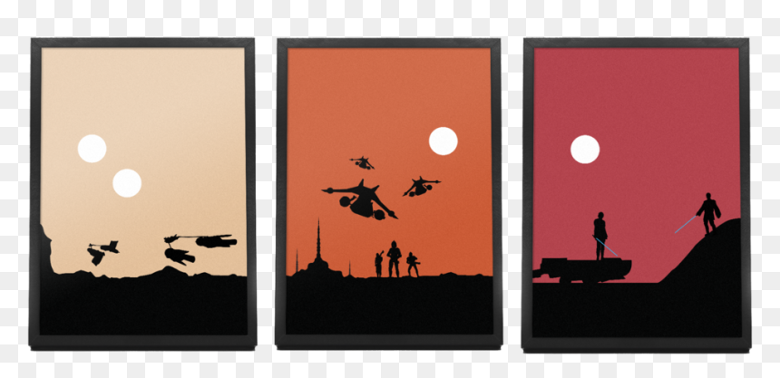 Star Wars Minimalist Posters By Joe Elam 1, HD Png Download - star wars silhouette png