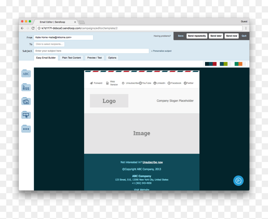 Content Block Email Template, HD Png Download - email button png