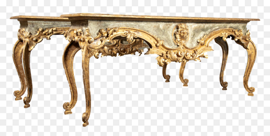 Lolo French Antiques Pair Of French Baroque Style Painted - Baroque French Style, HD Png Download - baroque png