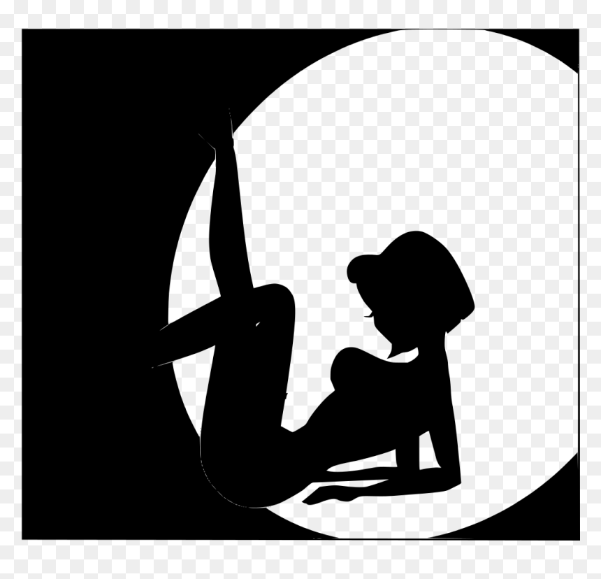 Silhouette Female Pin Up Png, Transparent Png - pin up silhouette png