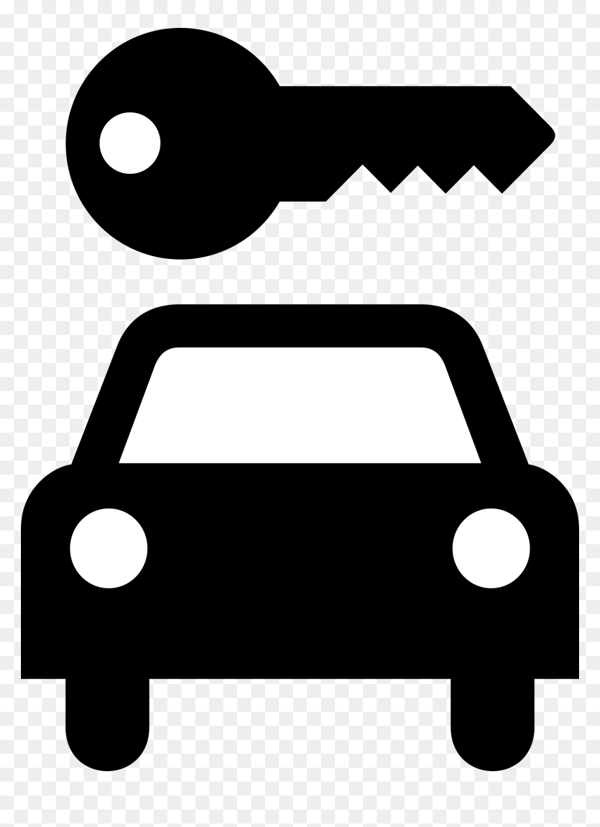 Key, Car, Ride, Transportation, Information, Service - Car Rental Clipart, HD Png Download - key silhouette png
