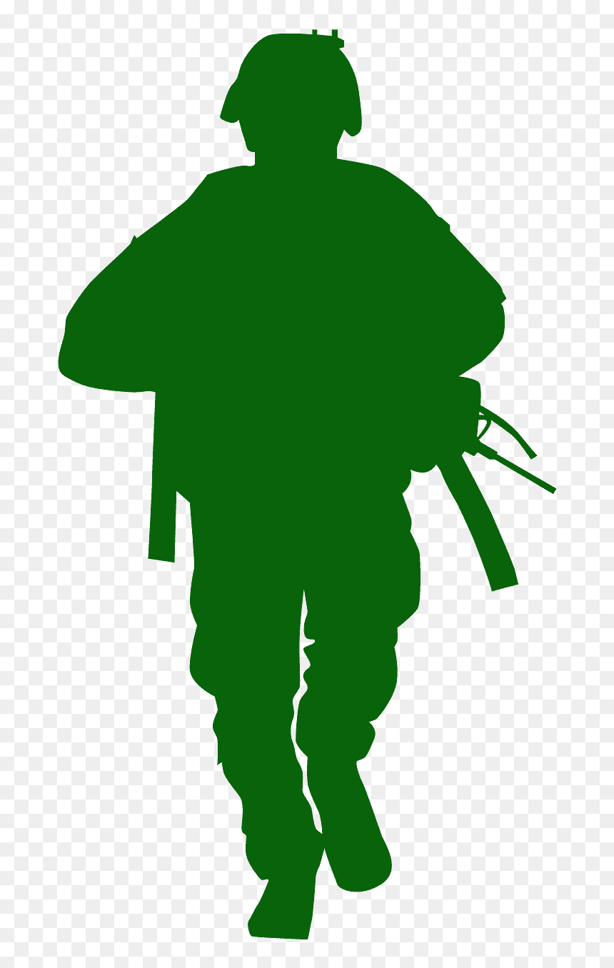 Militar Silueta, HD Png Download - army silhouette png