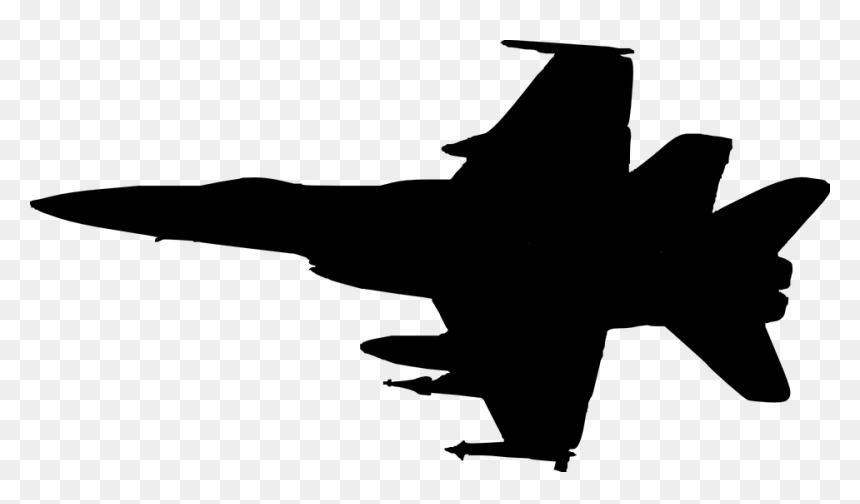 Clipart Of Plane, Jet And Army Helicopter - Outline Of Military Aircraft, HD Png Download - army silhouette png