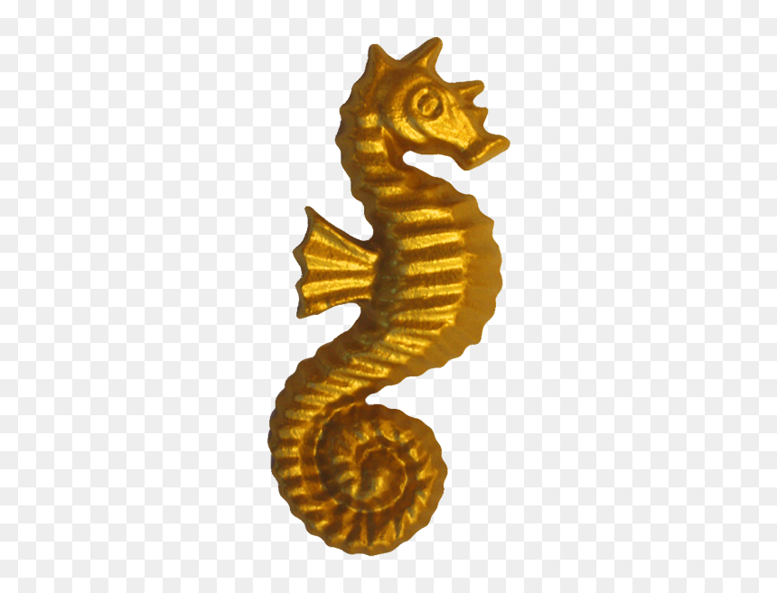 Clip Art Seahorse Illustration - Caballitos De Mar Dorado Dibujos, HD Png Download - seahorse silhouette png