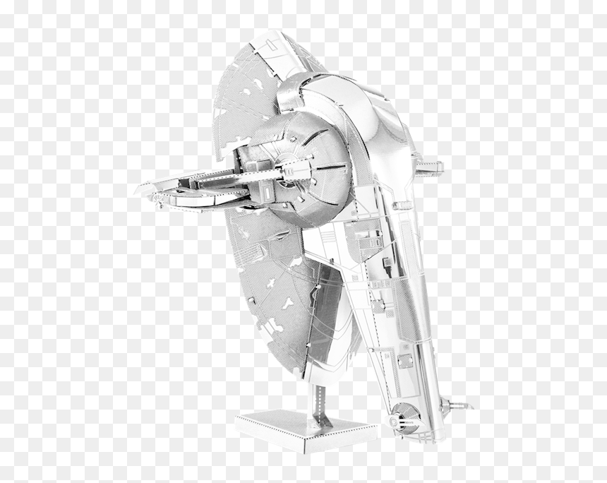 Picture Of Slave I - Metal Earth Star Wars Slave 1, HD Png Download - star wars silhouette png