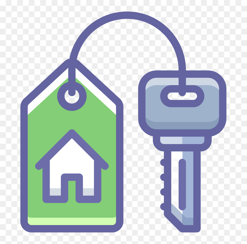 B A Homeowner - Homeowner Clipart, HD Png Download - key silhouette png