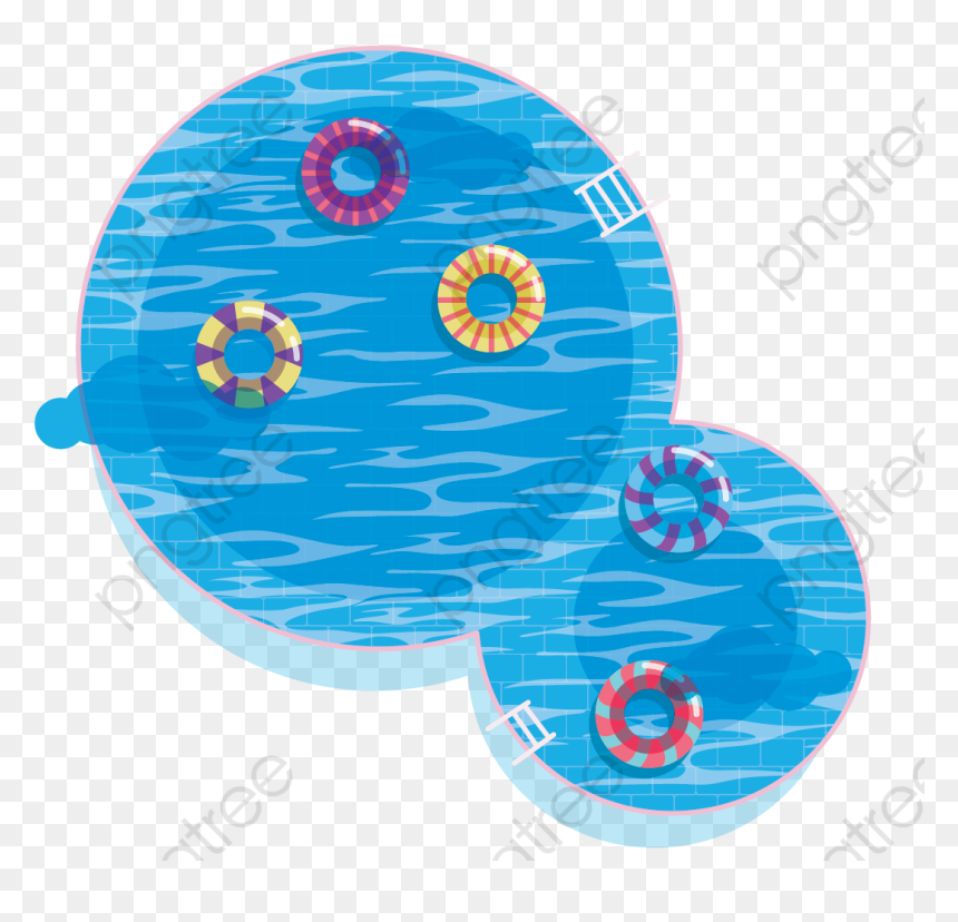 Swimming Pool Clipart Cartoon - Cartoon Swimming Sign, HD Png Download - swimmer silhouette png