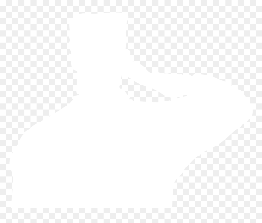 Silhouette Of Soldier Saluting - Silhouette, HD Png Download - army silhouette png