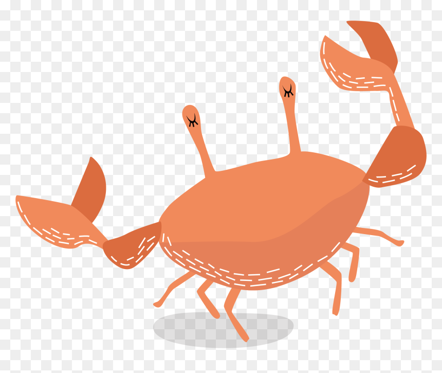 Dungeness Crab Illustration - Crab Illustration Png, Transparent Png - crab silhouette png