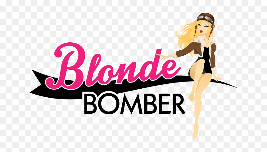 Blondebomber Pinuplogo Web - Cartoon, HD Png Download - pin up silhouette png
