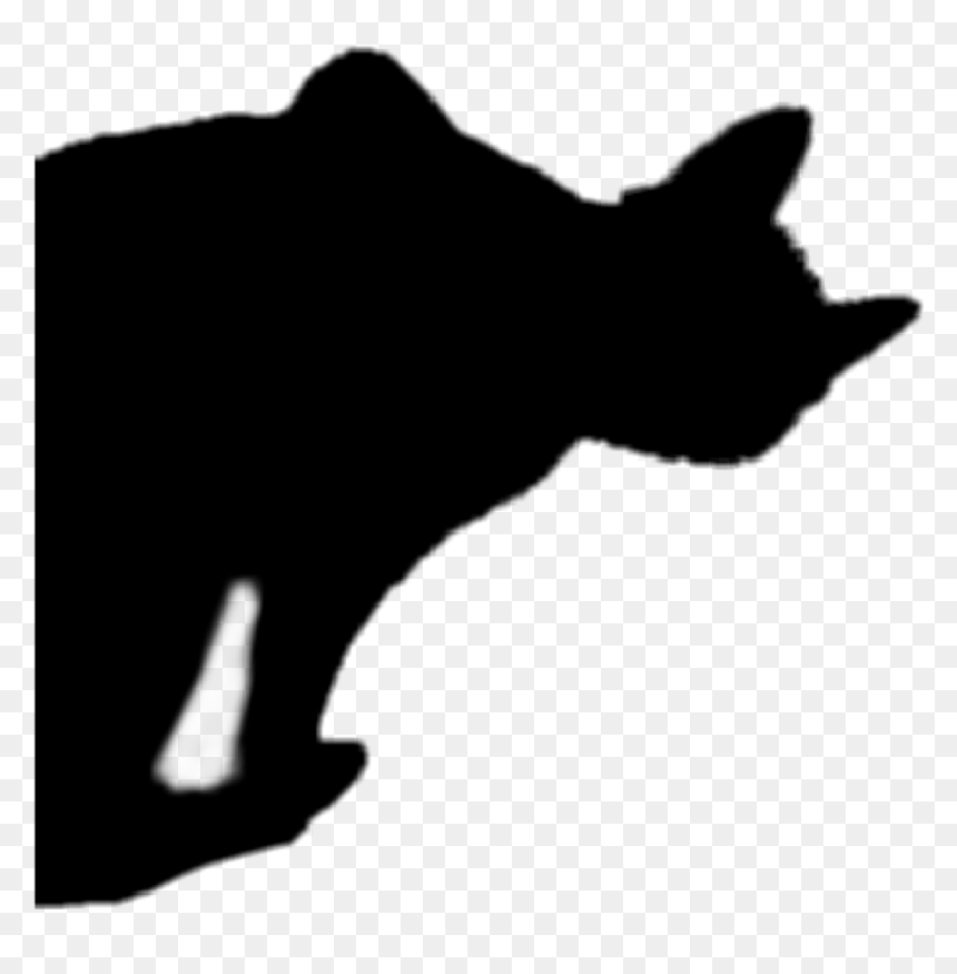 #blackcat #halloween #silhouette #cat - Cat Jumps, HD Png Download - halloween silhouette png
