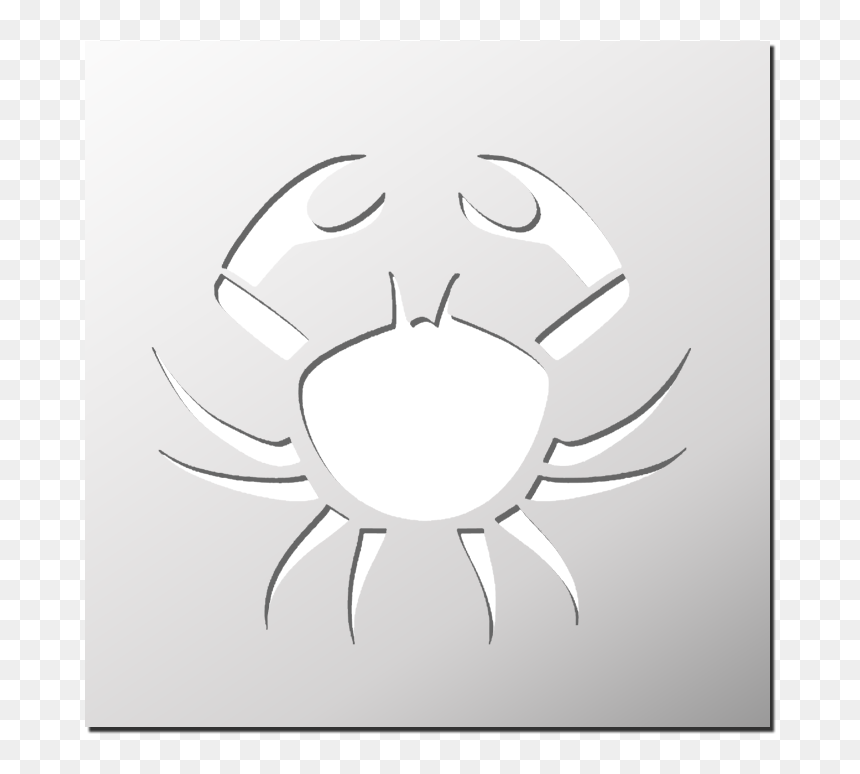 Pochoir Noel A Imprimer, HD Png Download - crab silhouette png