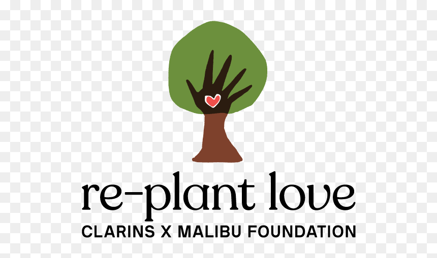 Replant Love Clarins X Malibu Foundation Logo - Illustration, HD Png Download - liam hemsworth png