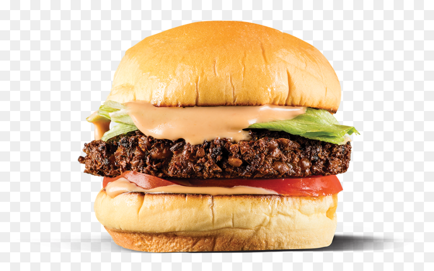 Falafel Tandoori Chicken Burger King - Hamburger Food, HD Png Download - falafel png