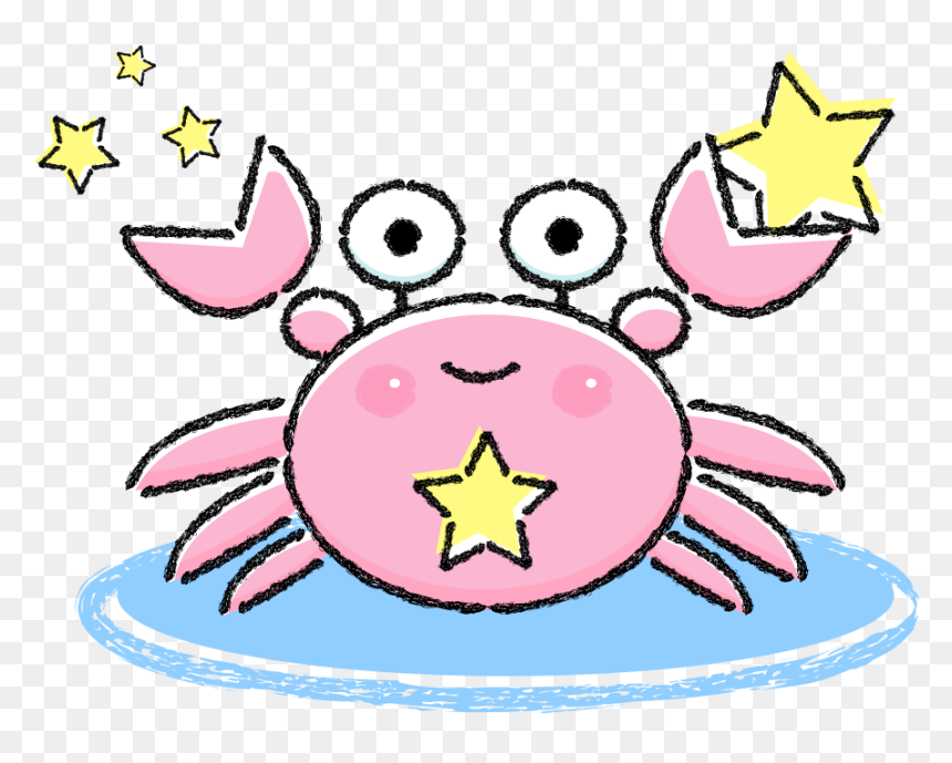 Transparent Cute Border Clipart - Pink Crab Clip Art Png, Png Download - crab clipart png