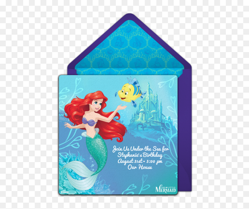 Painel Sublimado Ariel, HD Png Download - little mermaid baby png