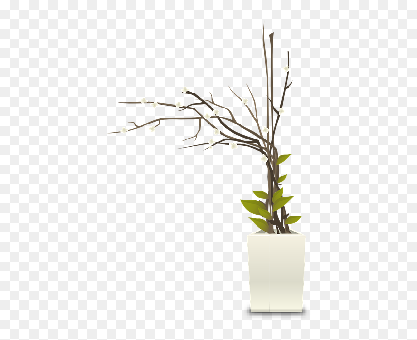 Flower Pot Pot Png Plant, Transparent Png - mason jar flowers png