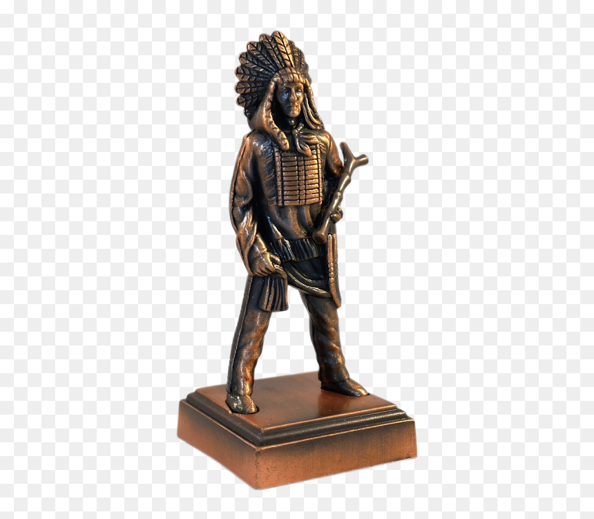 Bronze Sculpture, HD Png Download - indian chief png