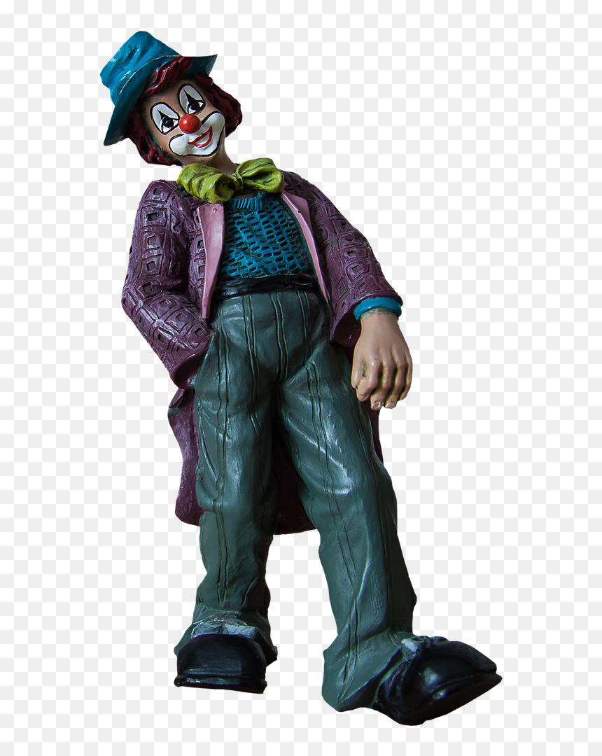 Clown Porcelain Figurine Funny Free Photo - Clown, HD Png Download - circus clown png