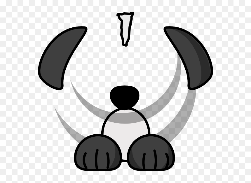 Dog Paw Png Cartoon, Transparent Png - border collie png