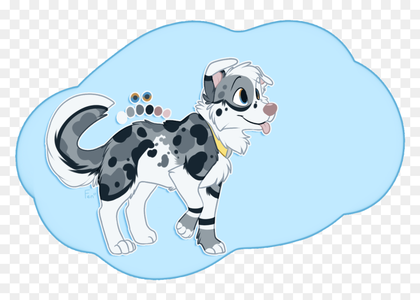 Blue Merle Border Collie Design - Dog, HD Png Download - border collie png