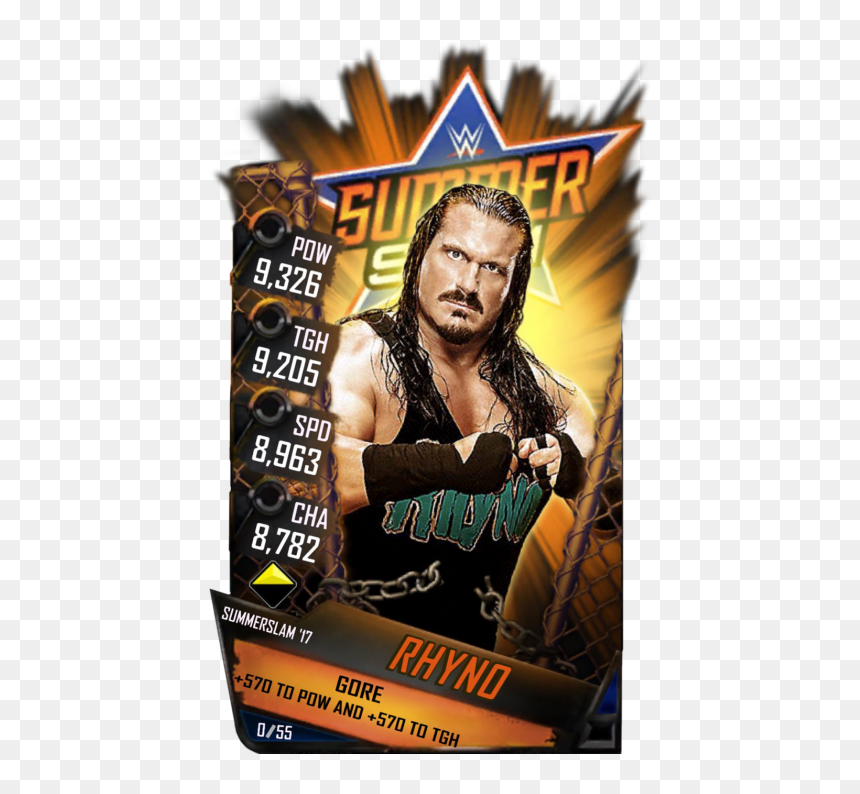 Wwe Supercard Summerslam 17, HD Png Download - rhyno png