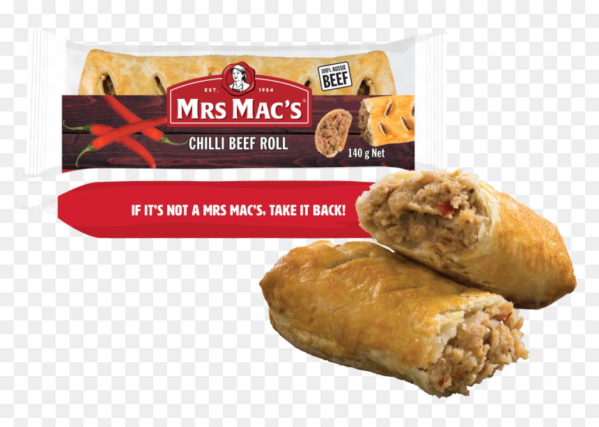 Mrs Mac Chilli Beef Roll, HD Png Download - eggroll png