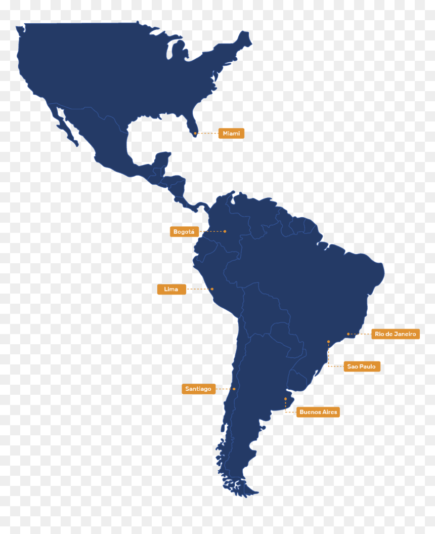 Latin America And Canada, HD Png Download - latin america flags png