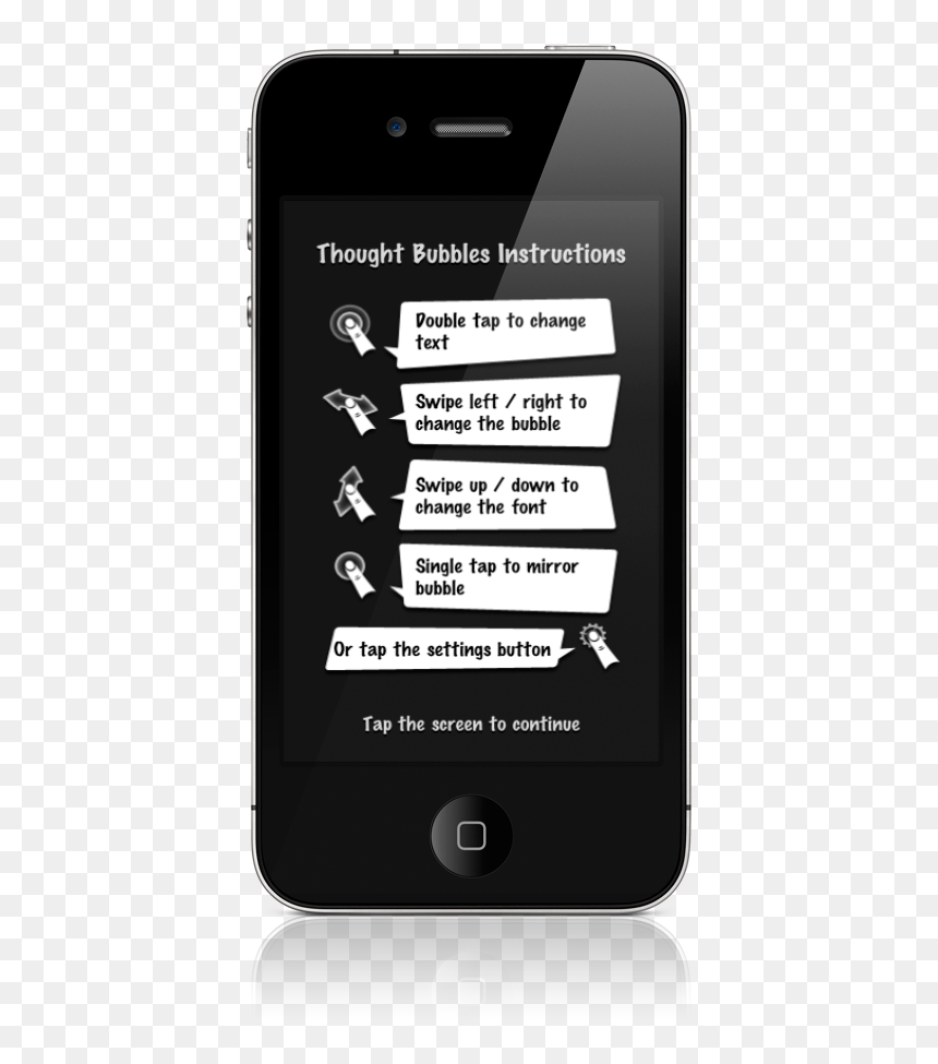 Iphone, HD Png Download - manga bubble png