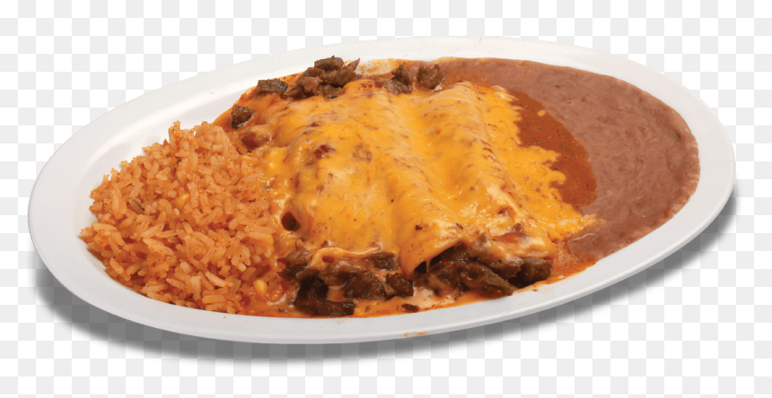 Three Beef, Chicken Or Cheese Enchiladas Topped With - Enchiladas Transparent, HD Png Download - enchilada png