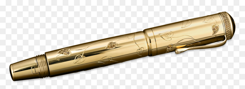 Montblanc Autumn Fountain Pen, Four Seasons Collection - Brass, HD Png Download - pen writing png
